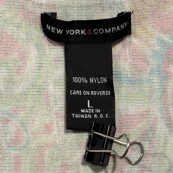 Tank Top Sheer Paisley Floral Y2K Preppy Cottage Boho 90s Retro Pink Green Large - Picture 2 of 4